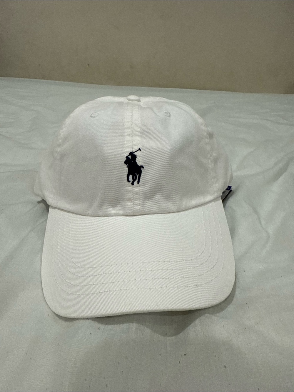 Polo by Ralph Lauren White Polo Player Baseball Cap